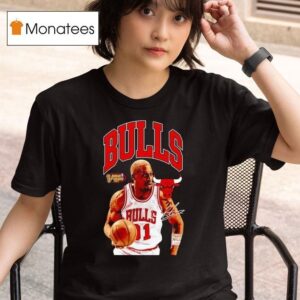 Dennis Rodman Chicago Bulls Basketball Signature T Shirt