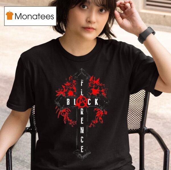 Florence Black Cross T Shirt