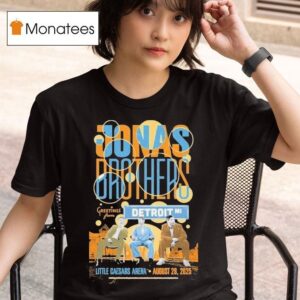 Jonas Brothers Greetings From Your Hometown Tour Aug Little Caesars Arena Detroit Mi Concer T Shirt