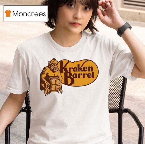 Kraken Barrel Style Cracker Barrel T Shirt