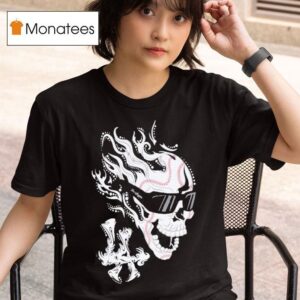 Los Angeles Dodgers Villains Bats And Bones Skull T Shirt