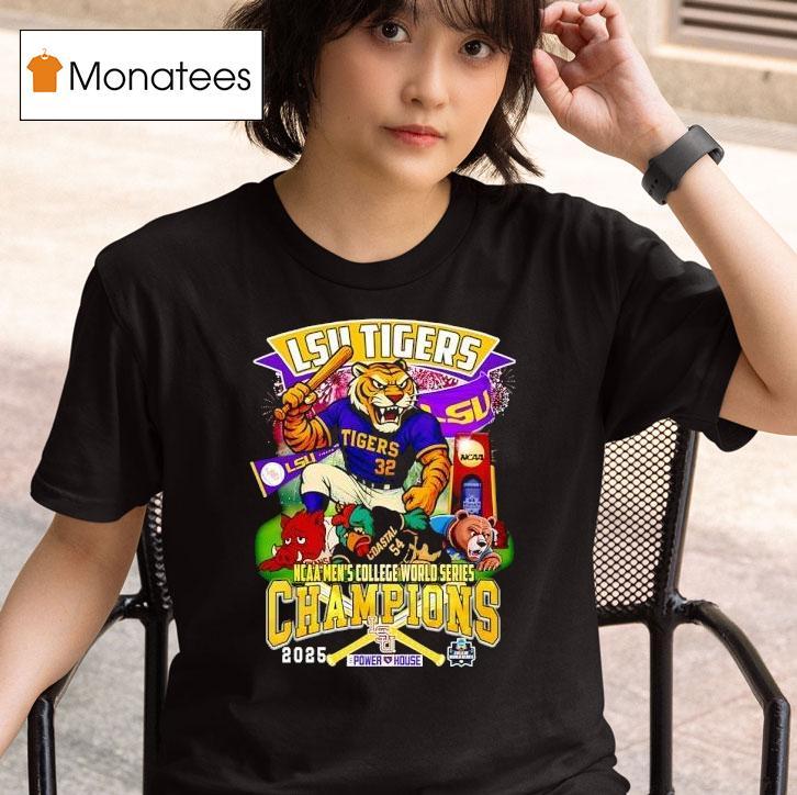 Lsu Tigers Mascot Ncaa Men S College World Series Champions T Shirt