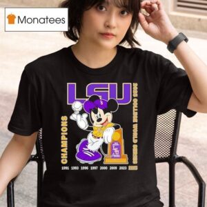 Mickey Mouse Lsu Tigers Ncaa Men S College World Series Champions T Shirt