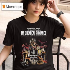 My Chemical Romance Long Live The Black Parade Citizens Bank Park In Philadelphia Skull Candle T Shirt