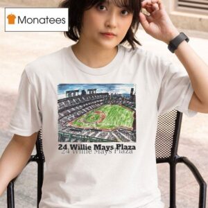 Oracle Park Sketch San Francisco Giants Willie Mays Plaza T Shirt