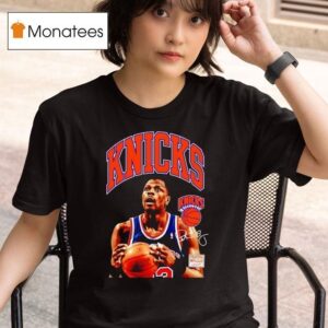 Patrick Ewing New York Knicks Basketball Signature T Shirt