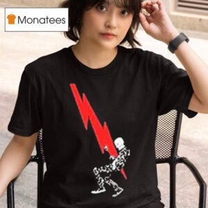 Queens Of The Stone Age Lightning Bolt Skeleton T Shirt