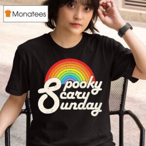 Rainbow Spooky Scary Sunday T Shirt