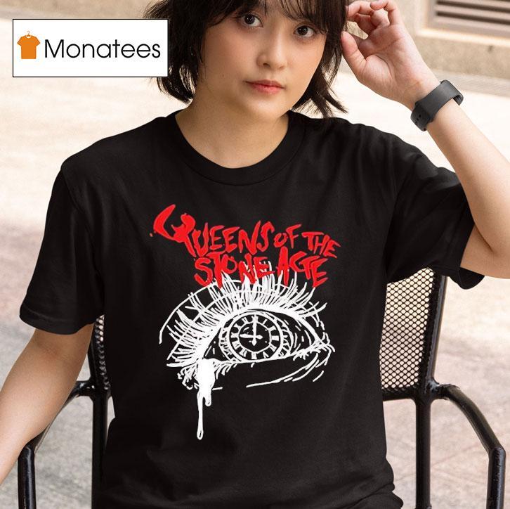 Roman Clock In Eye Queen Of The Stone Age T Shirt