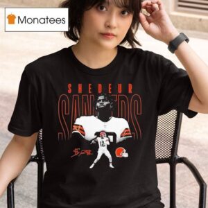 Shedeur Sanders Cleveland Browns Black Humble Shadow Player T Shirt