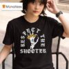 Skeleton Rings Respect The Shooter T Shirt