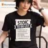 Stoic To Do List Scroll T Shirt