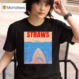 Straws Turtle Style Jaws T Shirt