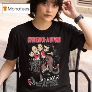 System Of A Down Metlife Stadium New York Tour Bridge Liberty Statue T Shirt