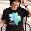 Texas Strong Green Bow T Shirt
