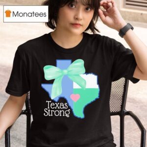Texas Strong Green Bow T Shirt