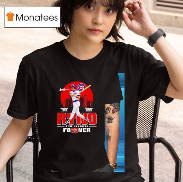 Thank You Ryno Ryne Sandberg Forever Chicago Cubs Signature T Shirt
