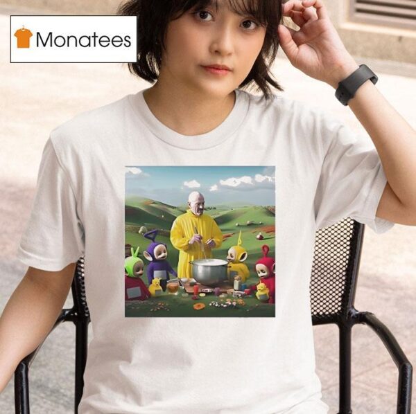 Walter White Breaking Bad Teletubbies Cartoon T Shirt