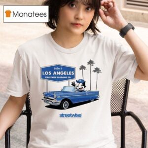 Welcome To Los Angeles The City Streetwise Cat Felix T Shirt