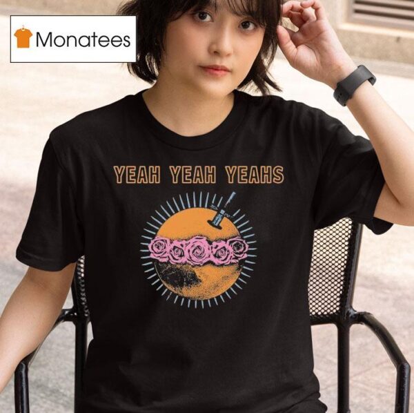 Yeah Yeah Yeahs Moon Rose Sword T Shirt