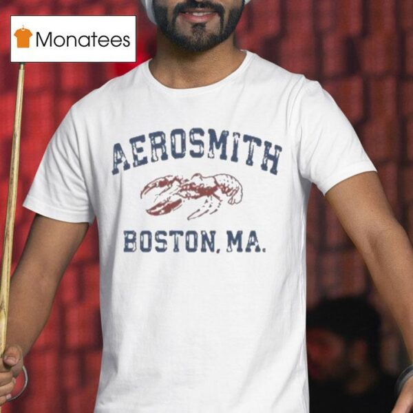 Aerosmith Boston Ma Lobster T Shirt