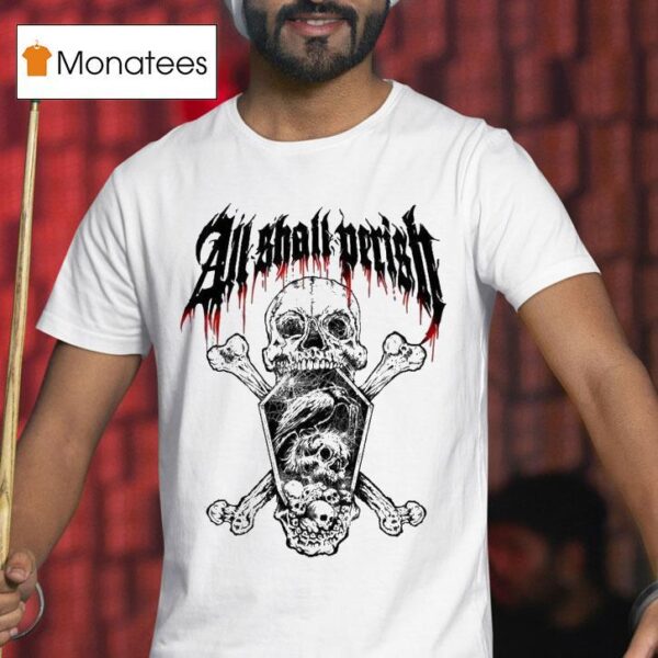 All Shall Perish Skull Coffin T Shirt