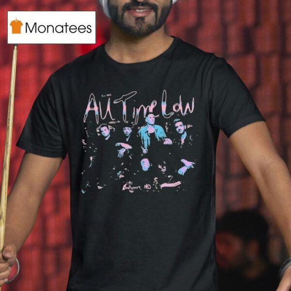 All Time Low Baltimore Mo Band Photo T Shirt