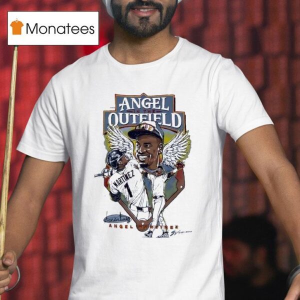 Angel Martinez In The Outfield Cleveland Guardians T Shirt
