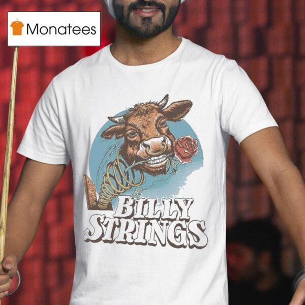 Billy Strings Summer Tour Cow Rose T Shirt