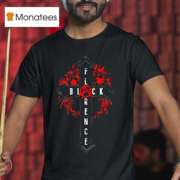 Florence Black Cross T Shirt