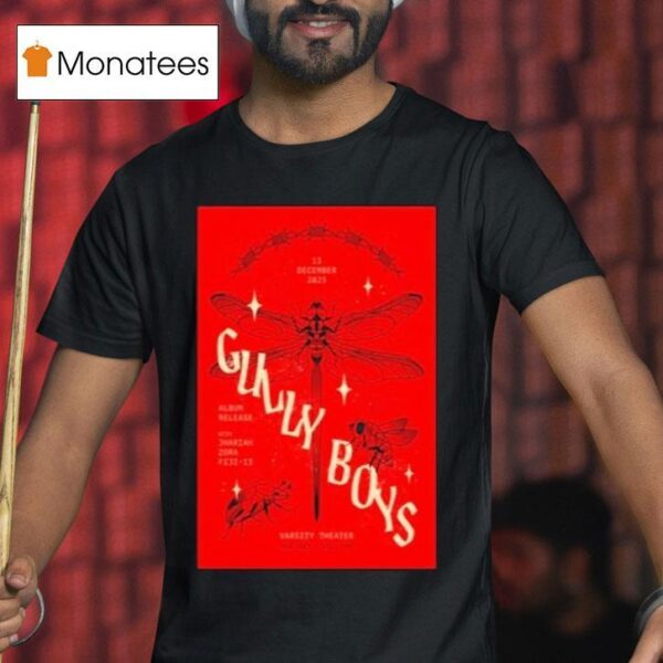 Gully Boys December Varsity Theater Dragonfly T Shirt