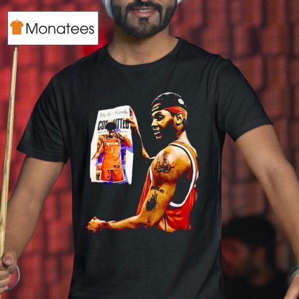 Kiyan Anthony Son Of Carmelo Anthony New York Knicks Basketball T Shirt