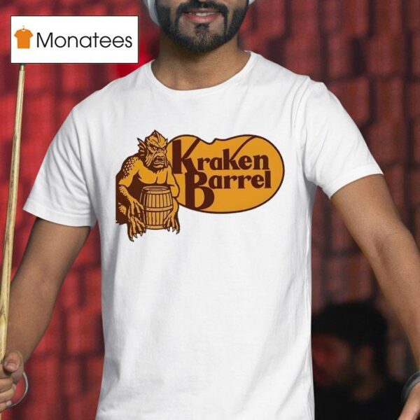 Kraken Barrel Style Cracker Barrel T Shirt