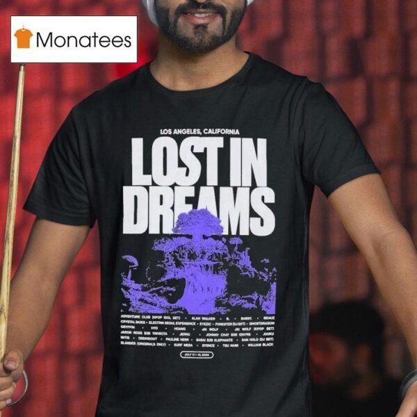 Lost In Dreams Utopia Los Angeles California T Shirt