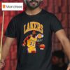 Magic Johnson Los Angeles Lakers Basketball Signature T Shirt