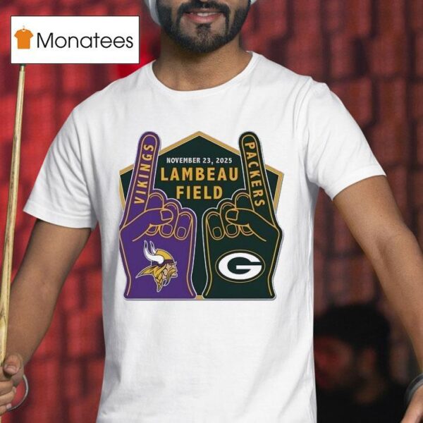 Minnesota Vikings Vs Green Bay Packers Lambeau Field T Shirt