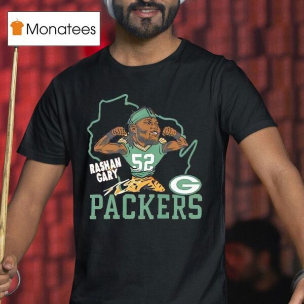 Rashan Gary Green Bay Packers Football Signature T Shirt