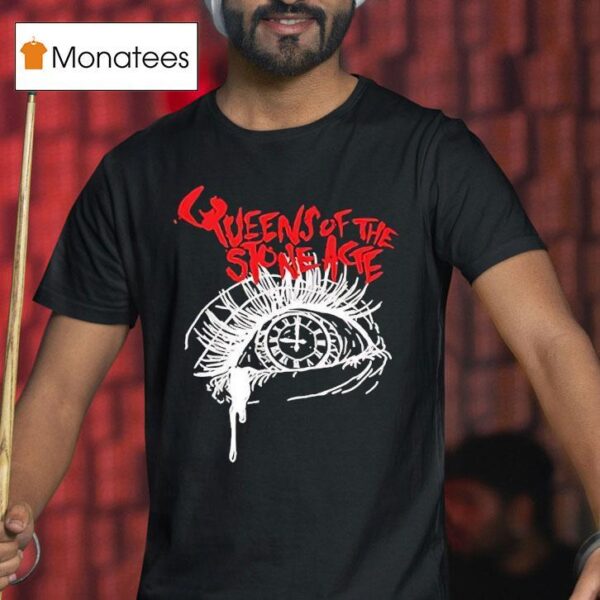 Roman Clock In Eye Queen Of The Stone Age T Shirt