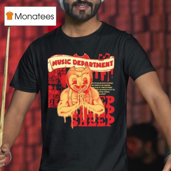 Sammy S Sheep Music Department Horror T Shirt