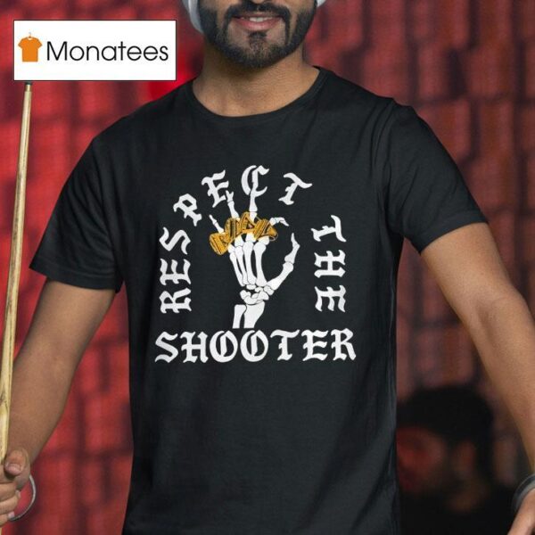 Skeleton Rings Respect The Shooter T Shirt