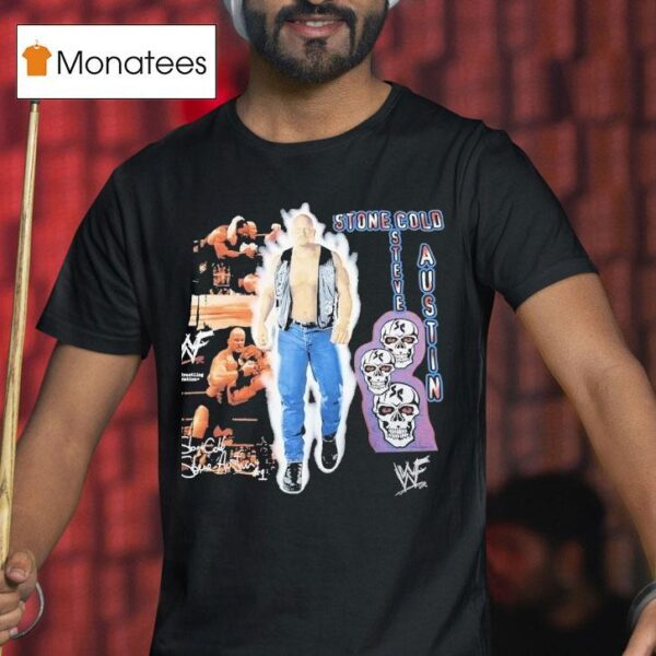 Stone Cold Steve Austin Wwe Skulls Vintage T Shirt