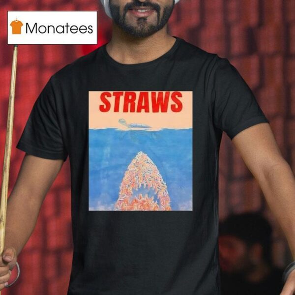 Straws Turtle Style Jaws T Shirt