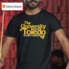 The University Of Toledo Rockets In Tower Shadows T Shirt