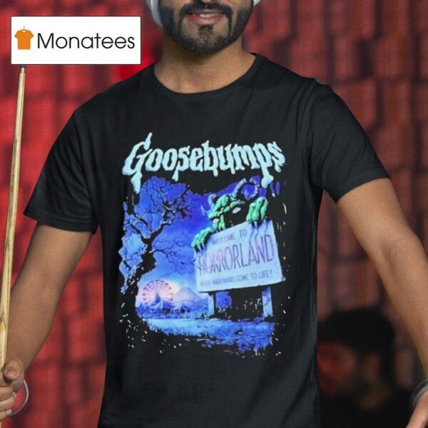 Welcome To Horrorland Rollercoaster Goosebumps T Shirt