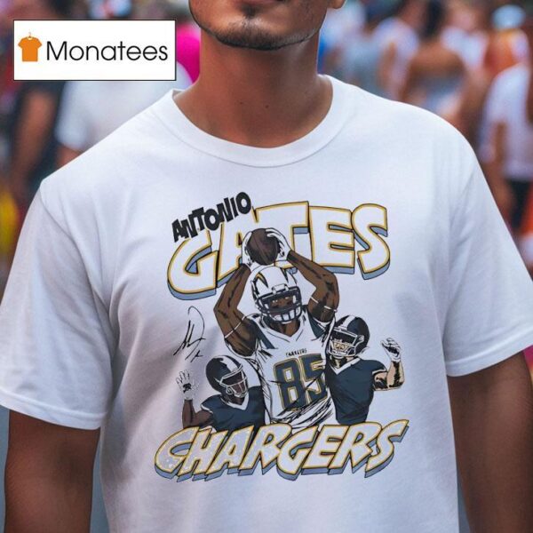 Antonio Gates Los Angeles Chargers Football Cartoon T Shirt