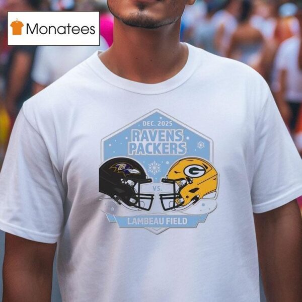 Baltimore Ravens Vs Green Bay Packers Lambeau Field T Shirt