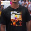 Grimace Monster Chugs Beer In Front Of Huge New York Mets Crowd During Rain Delay T Shirt