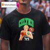 Larry Bird Boston Celtics Basketball Signature T Shirt