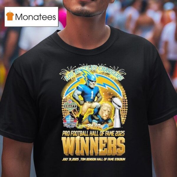 Los Angeles Chargers Pro Football Hall Of Fame Winners Tom Benson Stadium Nfl Masco T Shirt