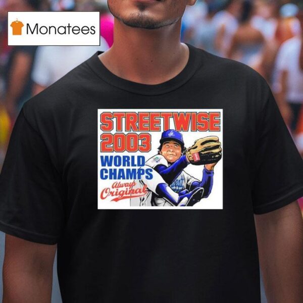 Los Angeles Dodgers Streetwise No Hitter World Champs T Shirt